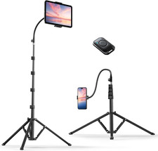82" Heavy Duty Tablet Tripod Floor Stand Gooseneck iPad Pro Kindle