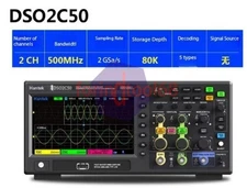 Hantek DSO2C50 2CH Digital Storage Oscilloscope Signal Generator 500Mhz 2GSa/s