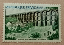5D1-Timbre France YT  1240 neuf ** année 1960 "viaduc chaumont"