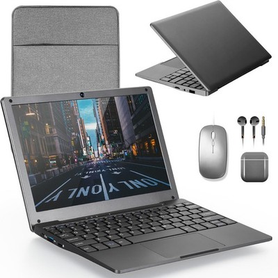 Kompakt 10 Zoll Notebook Windows 11 8GB 128GB SSD WLAN Intel Celeron Quad-Core
