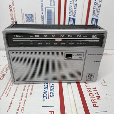 #ad #ad General Electric Two way Power 7 2660C AM FM Portable Radio Tested Working $11.99