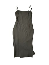 Lulus All This Appeal Black Bodycon Midi Dress Small Wedding Guest Cocktail