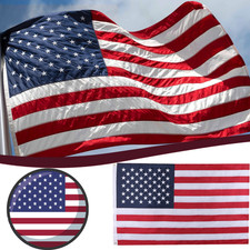 US American Flag 3x5 Quality Made USA Flag Embroidered United States Flag