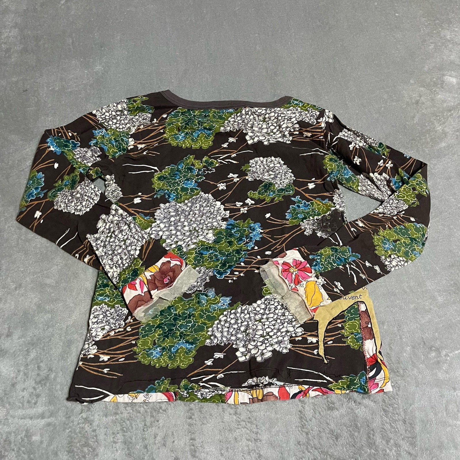 Inner Child Top Womens Medium Patchwork Embroider… - image 5