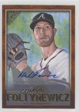 2018 Topps Gallery Orange Auto /25 Mike Foltynewicz #24 Auto 10k8