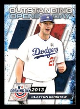 2021 Topps Opening Day #OOD-9 Clayton Kershaw Outstanding Opening Dodgers
