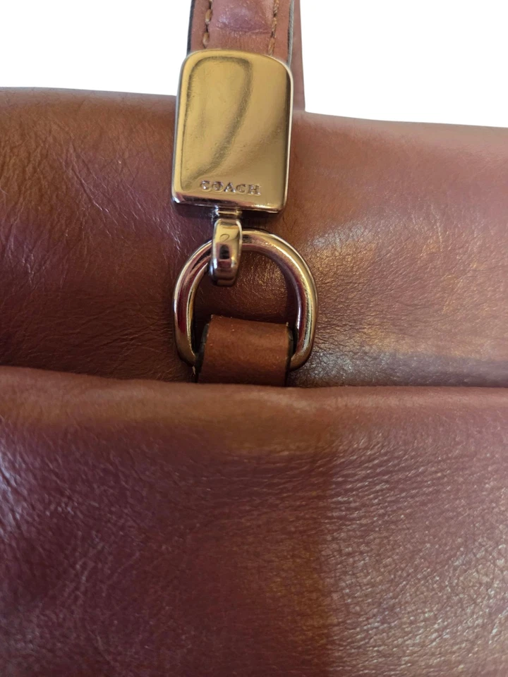 Bolso Cartera Coach Madison Madeline Cuero Malva Foto 4 de 4