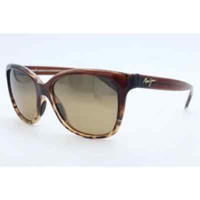 Maui Jim Starfish MJ 744 01T Cat Eye Tortoise Polarized Sunglasses Brown (B)