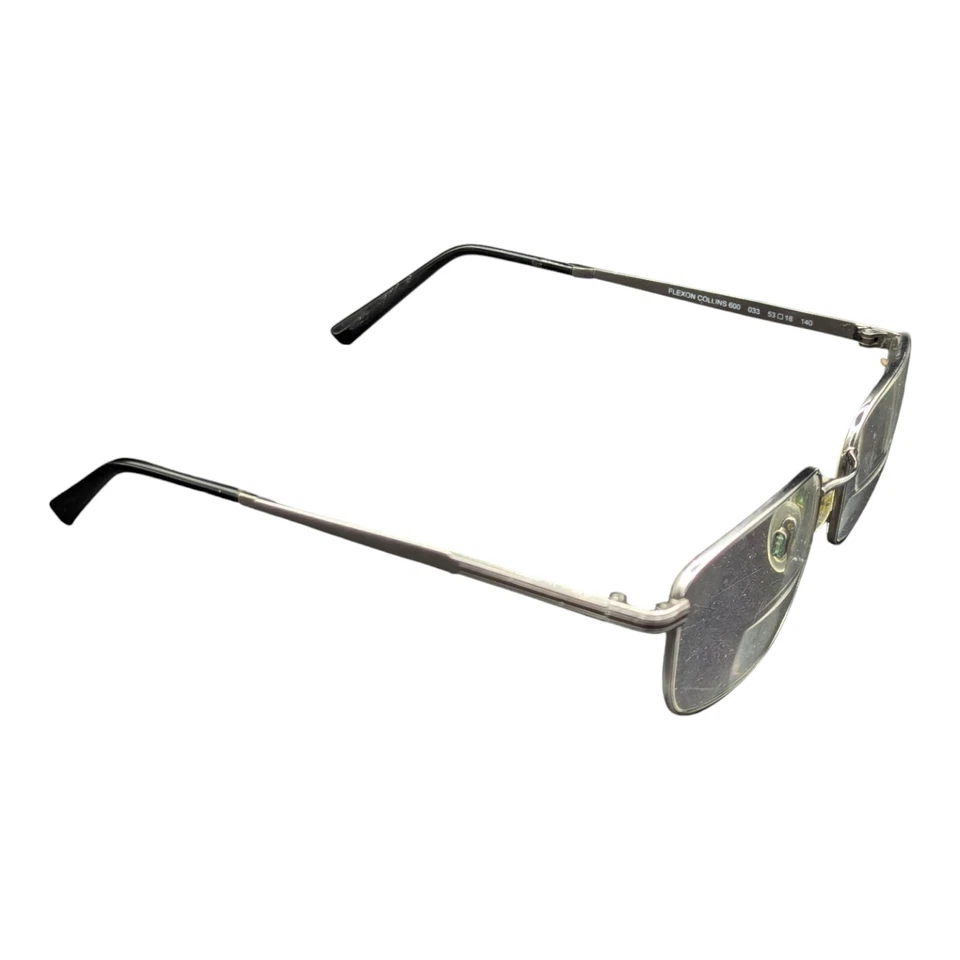 Gafas Flexon Collins 600 033 gris bronce borde cuadrado de alambre 53 18 140 Foto 2 de 4