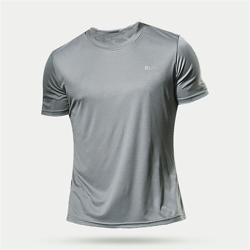 Men Compression Fitness Shirt Top Short Sleeve Sportswear Quick Dry Gym Fitness - Picture 16 of 18