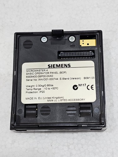SIEMENS MICROMASTER 420 INVERTER DRIVE 6SE6420-2UD17-5AA1 #2 - Foto 9 di 14