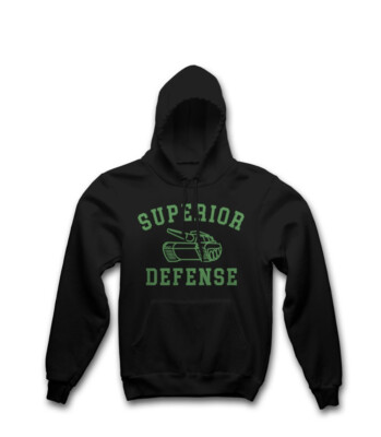 Superior Defense パーカー Superior Defense Tank of Strength Hoodie Black sweatshirt