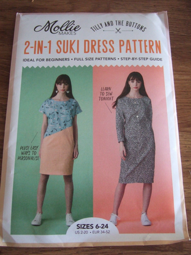 Dress Sewing Pattern 6-24 NEW & UNCUT Mollie Makes Tilly & Buttons 2 in 1 Suki