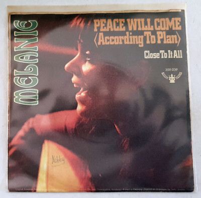 Melanie   Peace Will Come (According To Plan) ''7 Single'' Vinyl Zustand: VG
