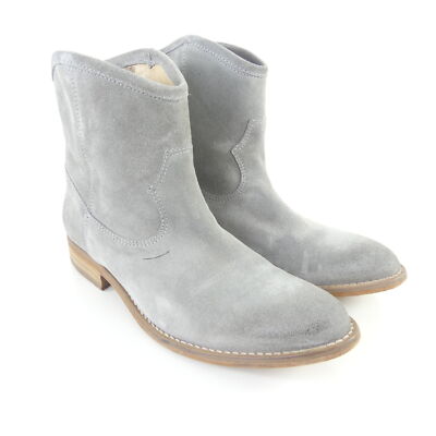 BELMONDO Stiefeletten Boots Western Grau Leder 38