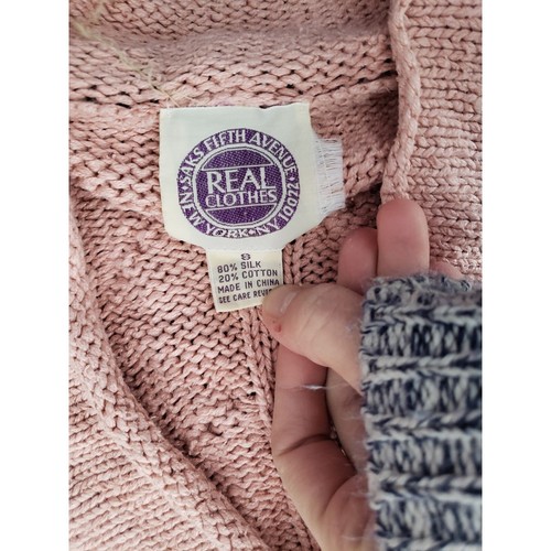 90s Saks Fifth Avenue Silk Blend Sweater - Picture 4 of 6