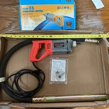 Concrete Vibrator With Flexible Shaft 110v  850w  Bizoepro Excellent Condition