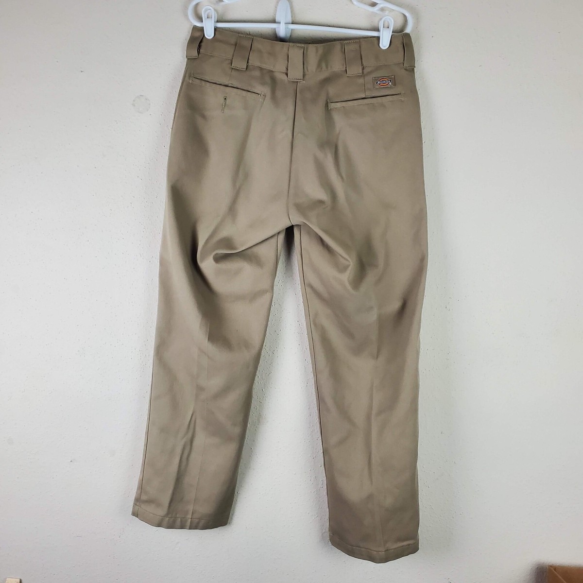 Dickies 874 Work Pants Mens 34x30 Beige Original Fit Flex Straight