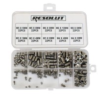 220 Madenschrauben Edelstahl Set Gewindestifte Sortiment M3 M4 M5 M6 M8 DIN916