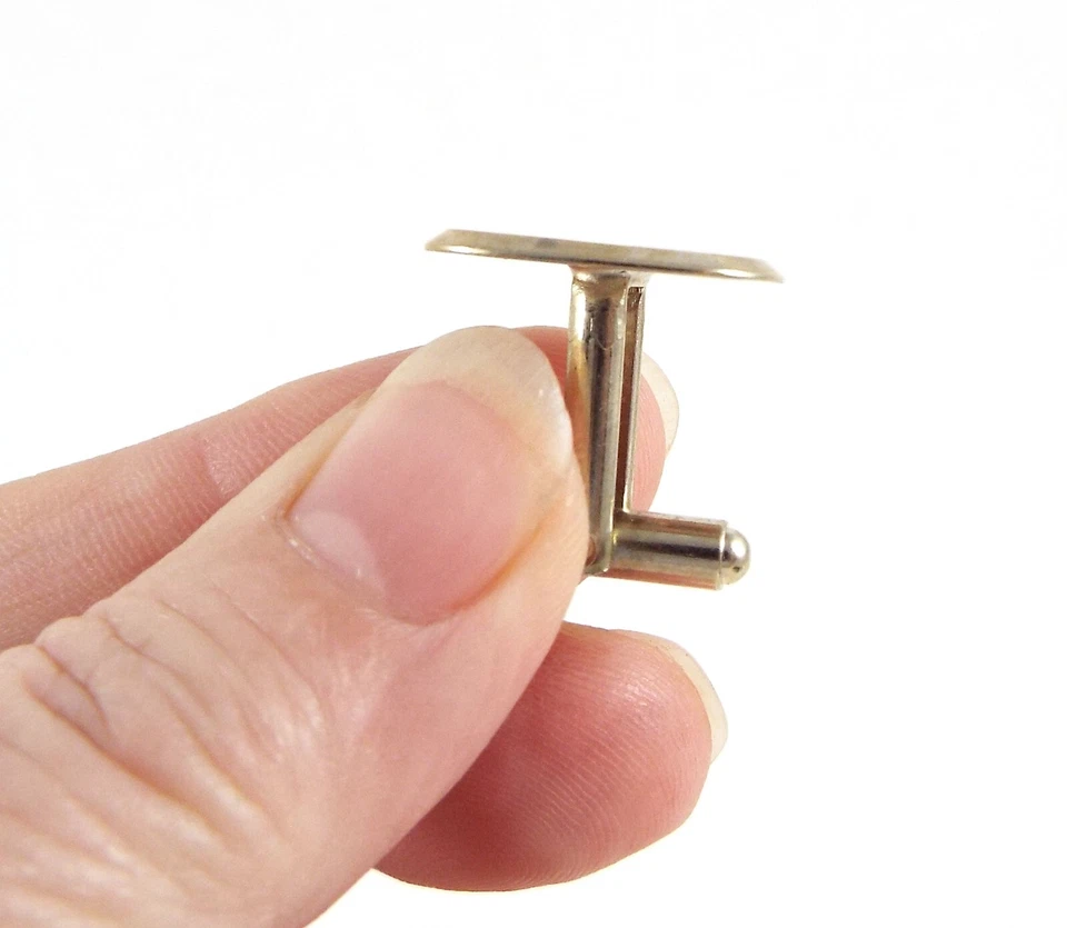 Lote a granel fornituras de gemelos cuadrados de colección en blanco latón en tono dorado Nuevo de Lote de 50 Foto 4 de 4