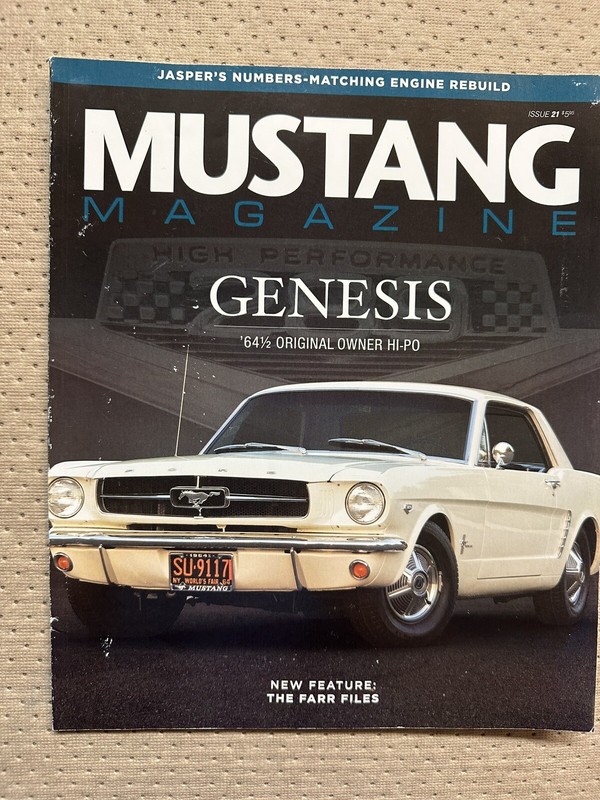 Mustang Magazine Issue 21 1965 1966 Shelby GT350 1968 GT/CS 1972 Sprint