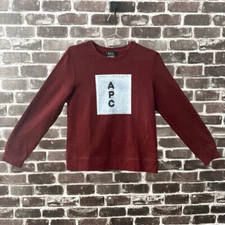A.P.C. Men’s Small Sweatshirt Sweater Jumper Jersey APC Graphic