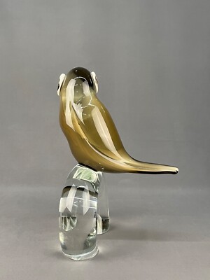 Licio Zanetti Hand Blown Murano Art Glass Toucan Sculpture 12 1/2