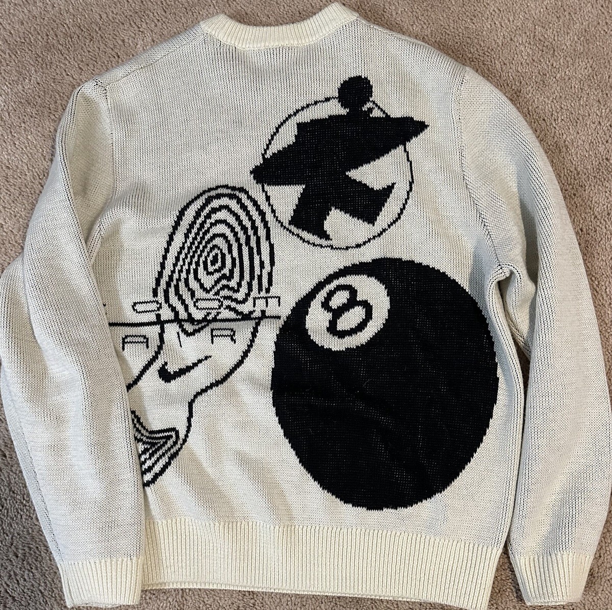 Nike Stussy 8 Ball Sweater Size Medium. Worn Once. Supreme/Warren
