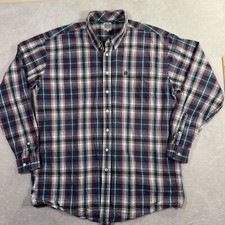 Cinch Shirt Mens 2XL Multi Plaid Classic Fit Long Sleeve Collared Button Down