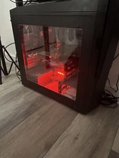 Gaming computer With Keyboard And Cords