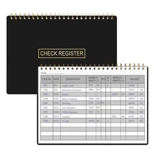Check Registers for Personal Checkbook, Transaction Expense Ledger Log Book