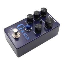 MOSKYaudio G III BLUE Purple Preamp/Overdrive/Distortion Bass Guitar Pedal