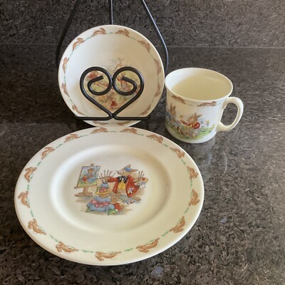 バニキンズ　Bunnykins プレート3点セット ロイヤル・ドルトン バニキンズ 3ピースセット（シリアルボウル