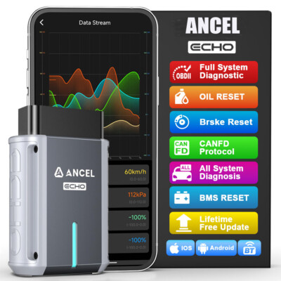Bluetooth Automotive OBD2 Scanner All System Diagnostic Scan Tool Oil BMS Brake