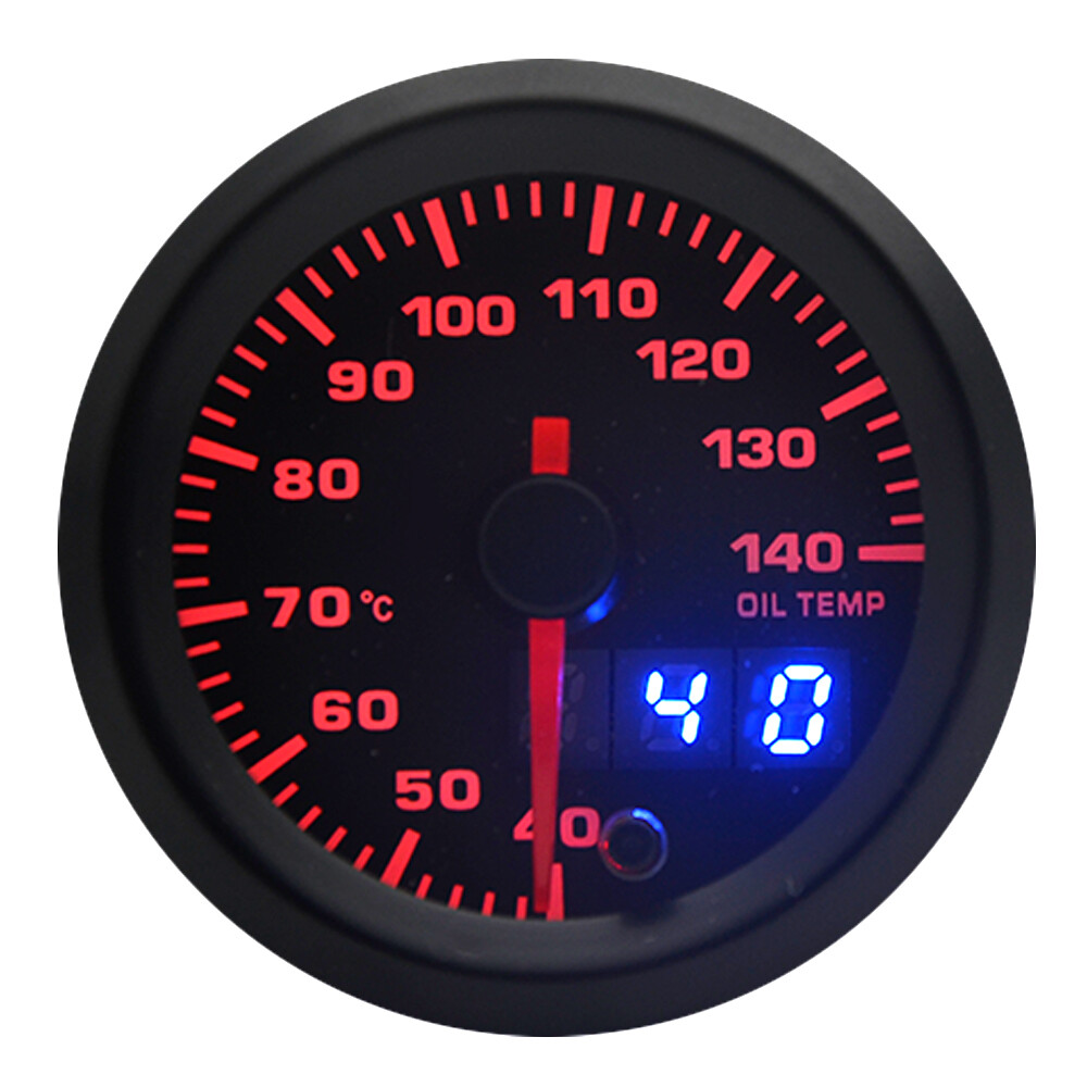 Oil Temp 2" 52mm 7 Color Gauge With Sensor Auto Boat Analog/Digital