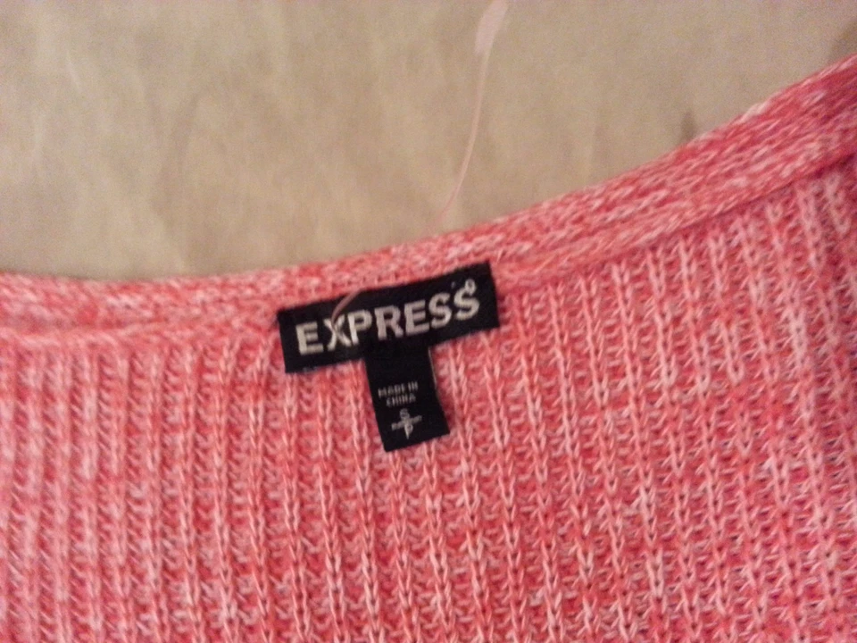 Blusa Suéter Mujer Express S Pequeña Naranja Algodón Foto 4 de 4