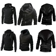 Mens Hoodie Long Sleeve Casual Sweatshirt SlimFit Pullover Cozy Athletic Outwear