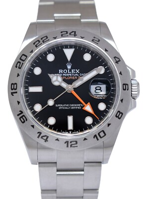 Rolex Explorer II GMT Steel Black Dial Mens 42mm Watch 226570 | eBay