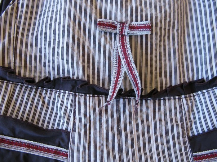 HTF JOTTUM striped SJAANTJE jumper dress holiday plum/brown/purple 122-128 6/7/8 - Image 2 of 3