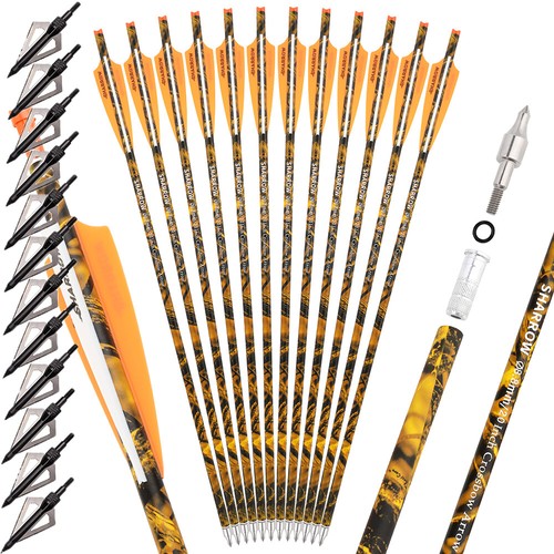 Arbalète boulon flèche en carbone 16" 17" 18" 20" 22''' lame de tir à l'arc flèches chasse - Photo 15/20