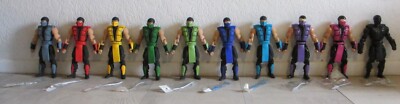 Mexican Mortal Kombat Trilogy Video Game 9'' Ninja Action Figure Lot Ultra Rare