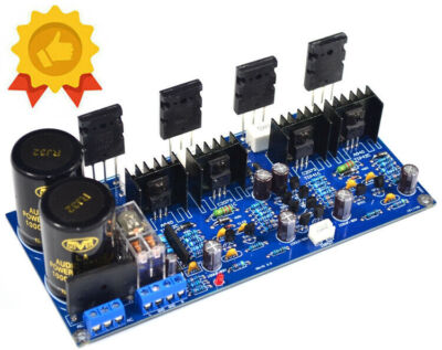 1pcs New Assembled HIFI Class AB Stereo Amplifier Board A1943+C5200 Power AMP #E