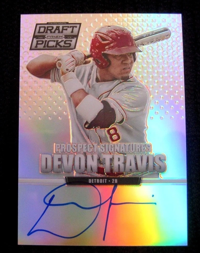 Devon Travis RC 2014 Bowman Refractor Rookie Autograph Auto#399-Blue Jays RC - Image 2 of 4