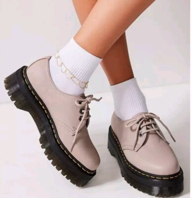 NWOT DR. MARTENS 31167 Quad II Genuine Leather PLATFORM