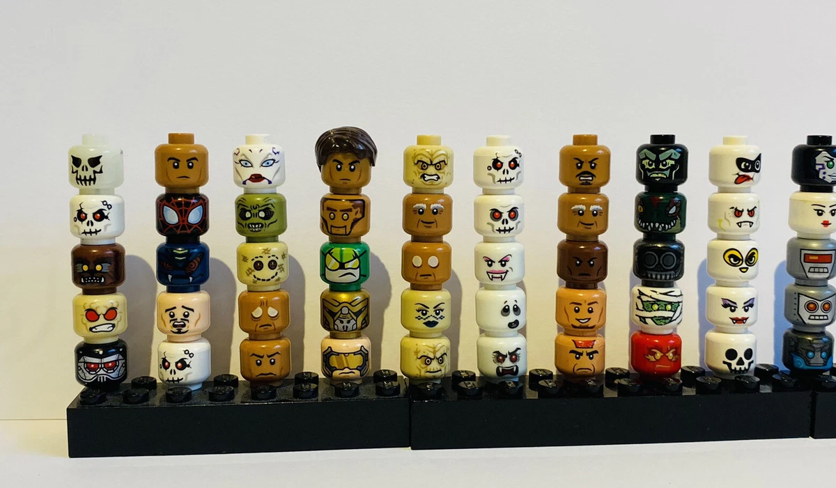 LEGO HEADS RARE STAR WARS MARVEL MINIFIGURE REVERSIBLE HEADS ONLY
