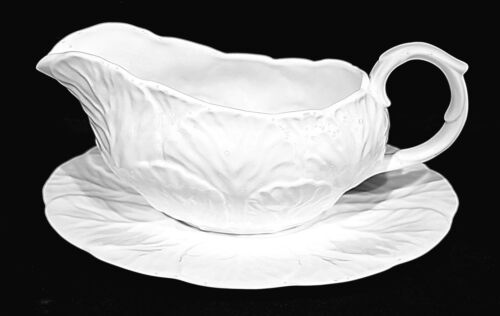 WEDGWOOD COUNTRYWARE CABBAGE GRAVY BOAT WITH UNDERPLATE - Picture 3 of 5