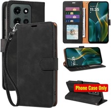 Wallet Case for Moto G 2026/2025 and G Play 2026, RFID, Black