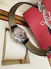 Mens 18k Rose & Steel Omega Seamaster 300 Master Co Axial Chronometer Watch 41mm 13