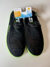 Speedo Classic Junior Water Shoes Surf Walker Boys Girls Black Green M 2-3 New