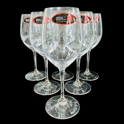 Lot - 6 Riedel Chardonnay Wine Glass Glasses Riedel Stamp 8'' Kristallglas